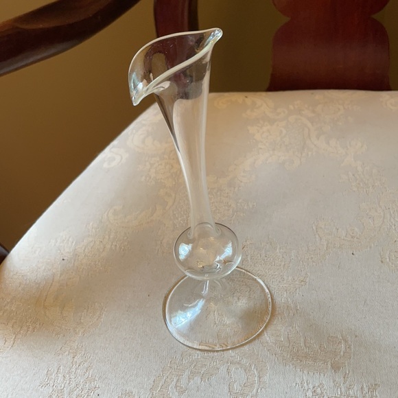 Hand blown glass Jack in the Pulpit retro 1960s bud vase glass art - Picture 3 of 10